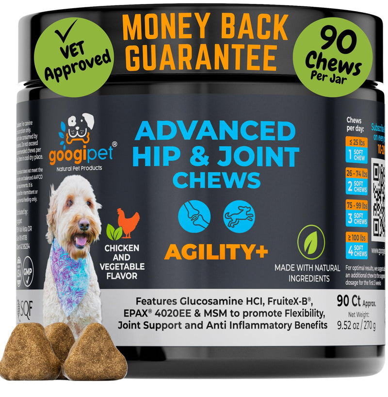 Googipet 10 in 1 Multivitamin + Hip and Joint Chews Bundle (2 Pack)