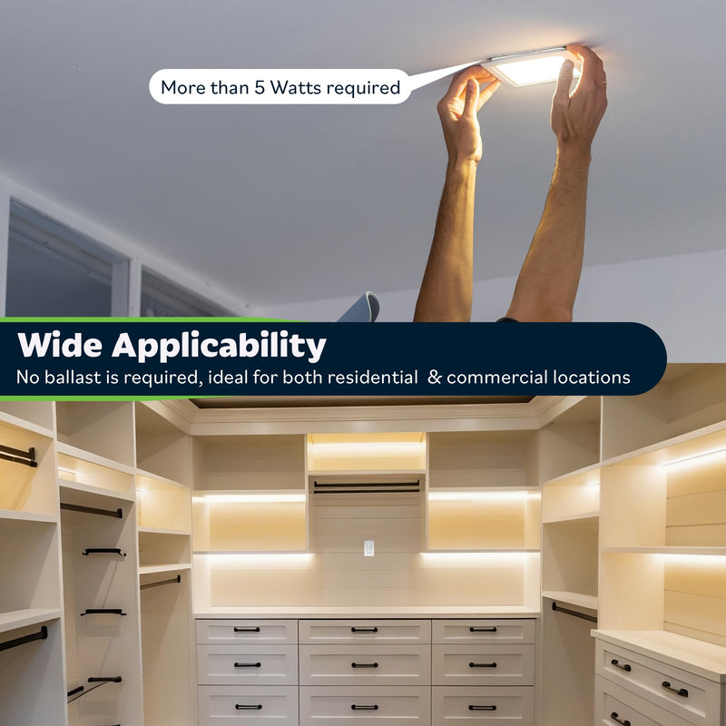 TOPGREENER PIR Motion Sensor Light Switch, Occupancy & Vacancy Motion Sensor Switch, 𝐎𝐩𝐞𝐫𝐚𝐛𝐥𝐞 𝐖𝐢𝐭𝐡𝐨𝐮𝐭 𝐆𝐫𝐨𝐮𝐧𝐝 𝐖𝐢𝐫𝐞, No Neutral Wire, Single Pole, TDOS5-HL-W-2PCS, White 2 Pack