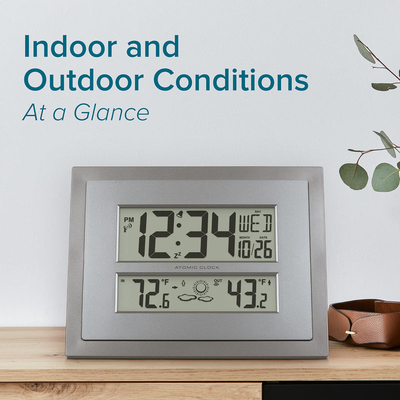 La Crosse Technology Atomic Wall/Table Clock (512-85937) Weather Station
