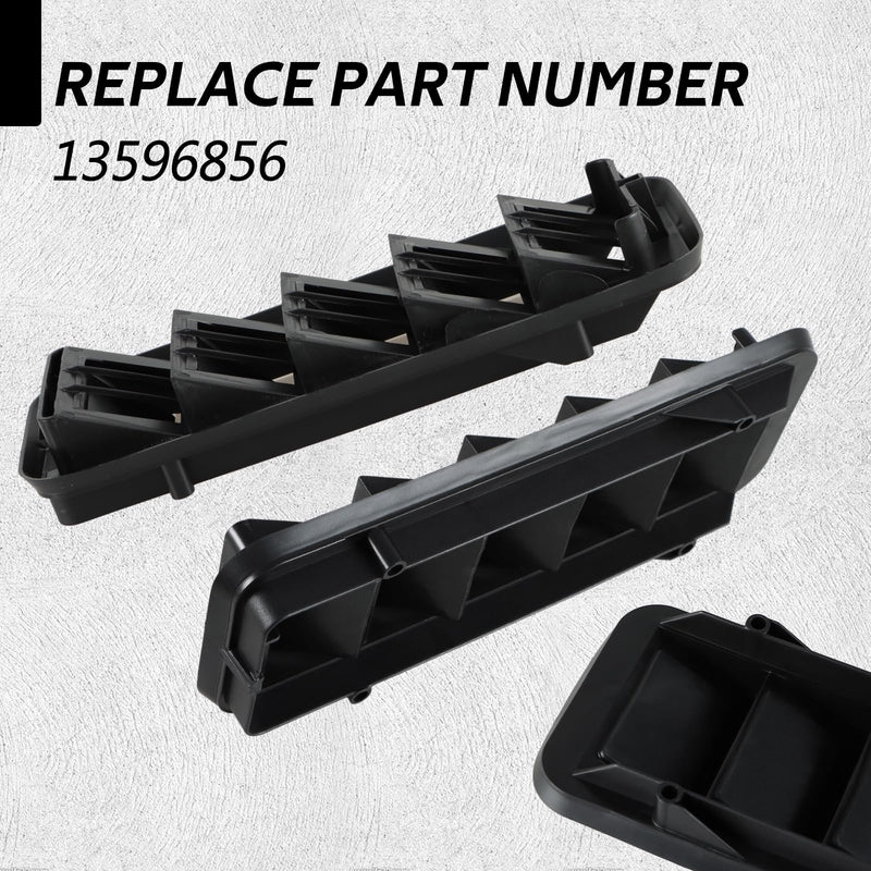 2PCS Upgraded Back Panel Air Vent Relief Grille, Cabin Pressure Air Vent Relief Valve Panel Grille Compatible with Colorado Silverado 1500 2500 3500 Sierra 1500 2500 3500 Replace#: 13596856
