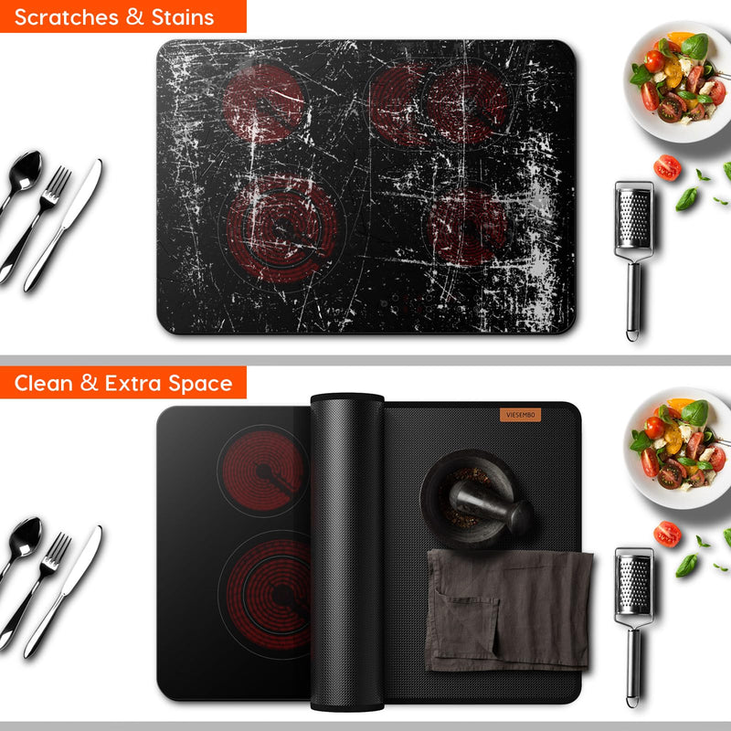 Fireproof Stove Cover, Heat Resistant Stove Top Covers for Electric Stove, 30x21 Inch Glass Stove Top Cover Oven, Waterproof Cooktop Cover, Electric Stove Top Cover Mat, Glass Stove Top Protector 30" x 21"