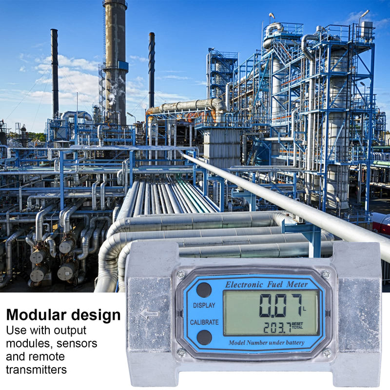 2in Meter, Electronic Digital Fuel Liquid Water Gas Oil Flowmeter 2.3V to 3.3V Smart Water Meter Pool Flow Meter Water Flow Meter 2 inch Flow Meter Fuel Industrial Automation Water Flow smart