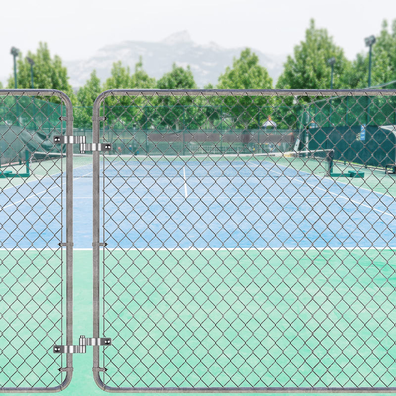304 Stainless Steel Chain Link Fence Gate Frame Female Hinge for Chain Link Fence Post, 2pcs Post Female Hinges with 5/8'' fit 1-5/8''Outer Diameter Post/Pipe, Bolt/Nut Included Female-1-5/8''-2pcs