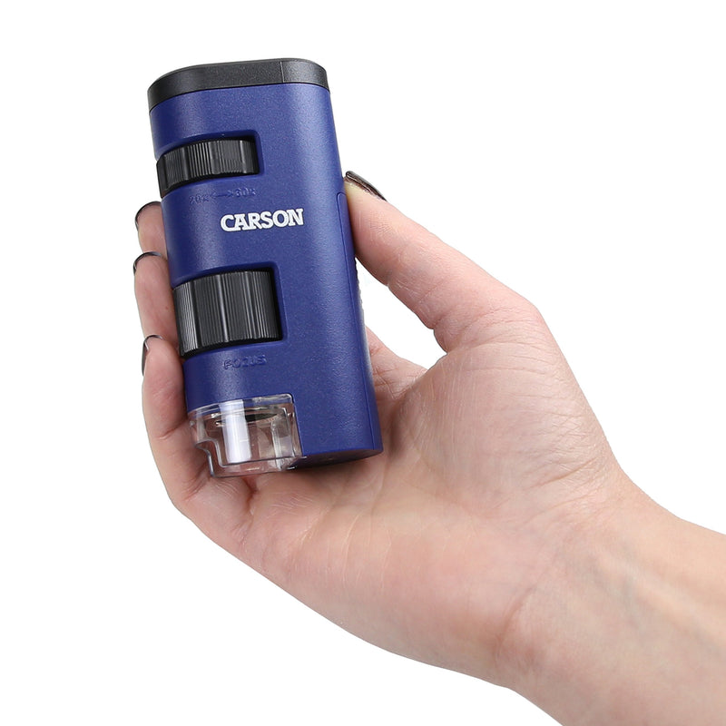 Carson Pocket Micro 20x-60x LED Pocket Microscope Handheld STEM Toy (MM-450) Pocket Micro (MM-450)