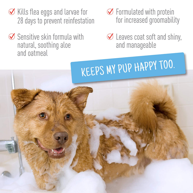 Adams Plus Flea and Tick Shampoo with Precor for Cats and Dogs, 24 Ounces - PawsPlanet Australia