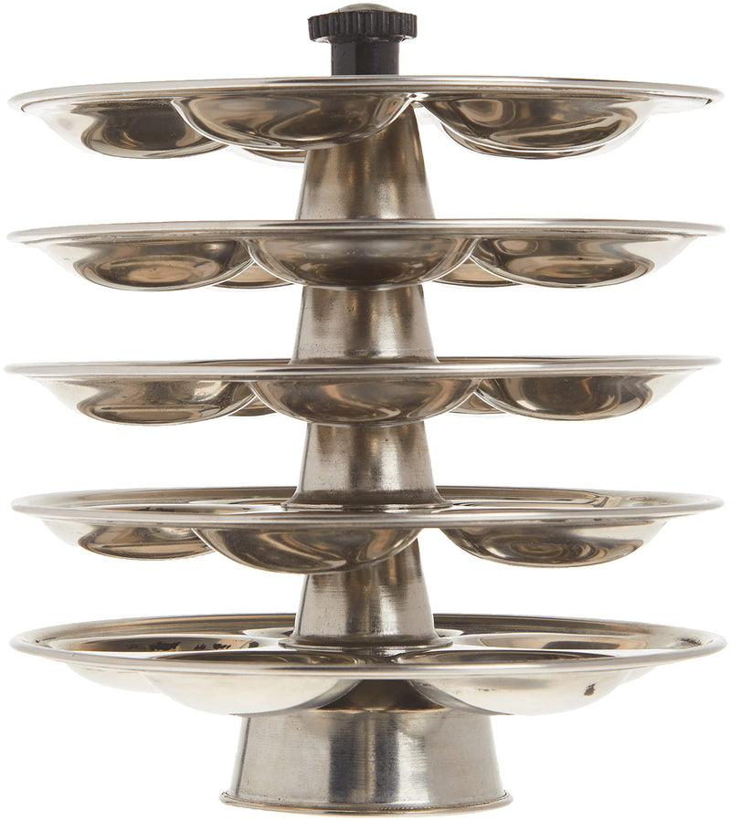 Tabakh 5-Rack Stainless Steel Baby Mini Idli Stand, Makes 25 Mini Idlys