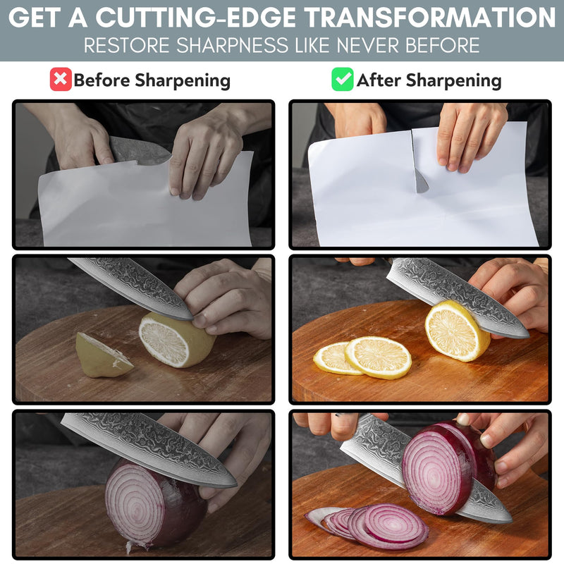 Replacement Whetstone Plates Set – Includes 3 Plates: #400, #800, and #1000 Grit for Precision Sharpening & Honing - Compatible Only with Parkway Home Adjustable Rolling Knife Sharpener #400, #800 & #1000 Grit Plates