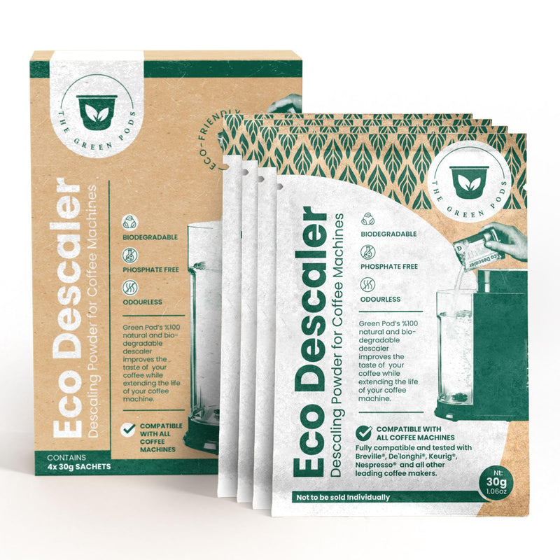 Eco Descaler - Coffee Machine Descaler Compatible With Nespresso, Keurig, Breville, DeLonghi, And All Others - Descaling Powder