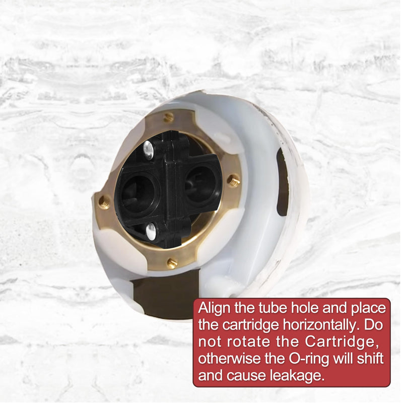 GP76851 Mixer Cap and Pressure Balancing Unit (Shower) Parts Cartridge Compatible with Kohler, Replacement for Rite-Temp and 1/2" Shower Valve GP500520 and GP77759 Parts After Market Replacement Black