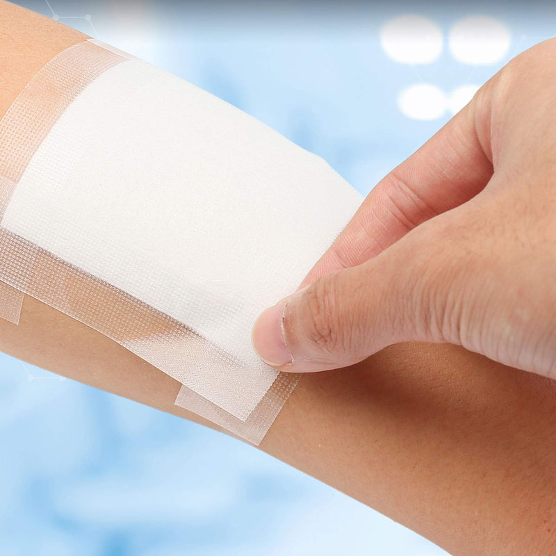 LotFancy Transparent Medical Tape, 2 Rolls, Adhesive Clear Hypoallergenic Surgical Tape, PE First Aid Tape for Wound, Bandage, 1inch x 10Yards, Sensitive Skin, Latex Free 2 Count (Pack of 1)