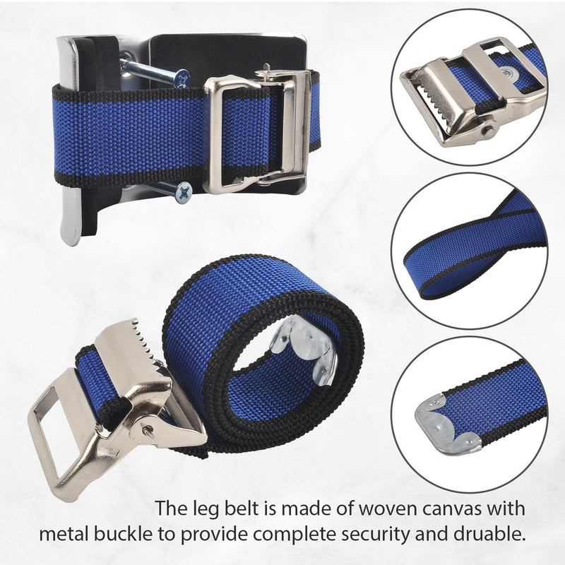 Drywall Stilt Replacement Parts, Universal Stilt Accessories Kit, Easy Use Leg Band Blue-Pair