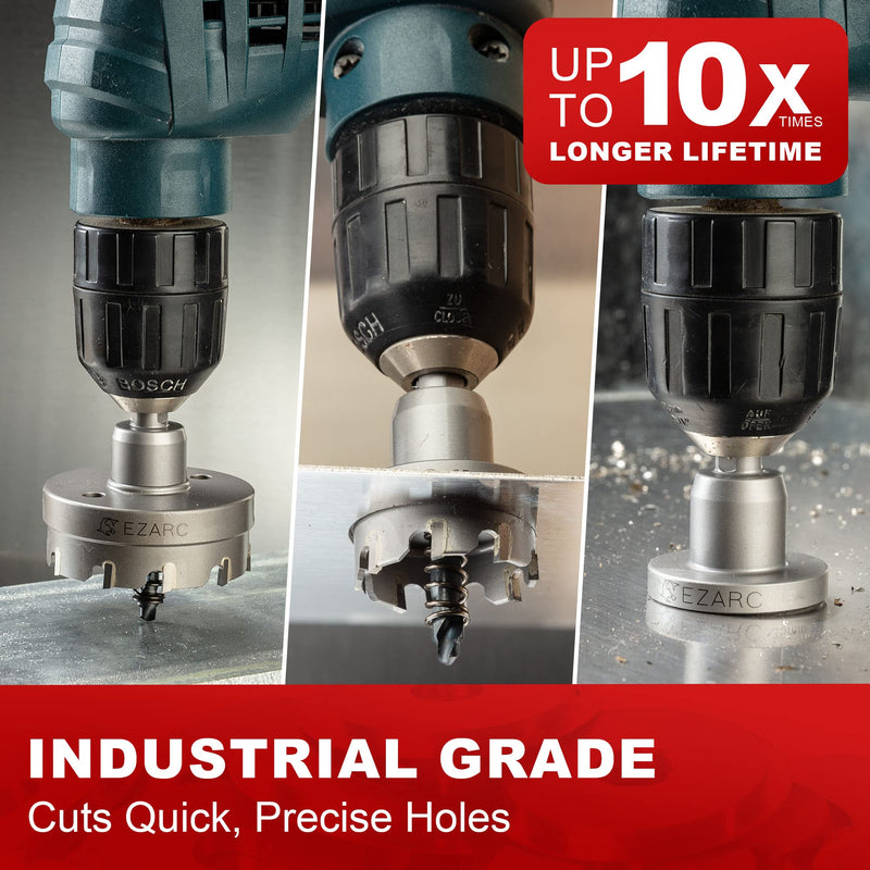 EZARC Carbide Hole Saw Heavy Duty, Hole Cutter for Stainless Steel, Sheet Metal 1" 25mm 1" | 25mm Single Pack