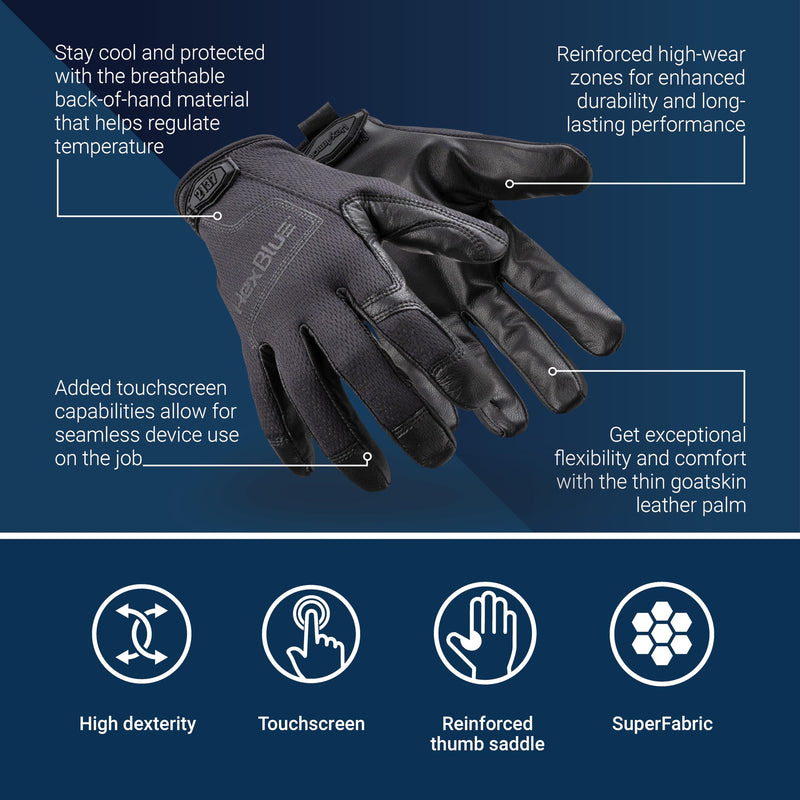 HexArmor Cut-Resistant Safety Work Gloves | HexBlue Series X-Large 2137 | Superfabric Palm and Fingers