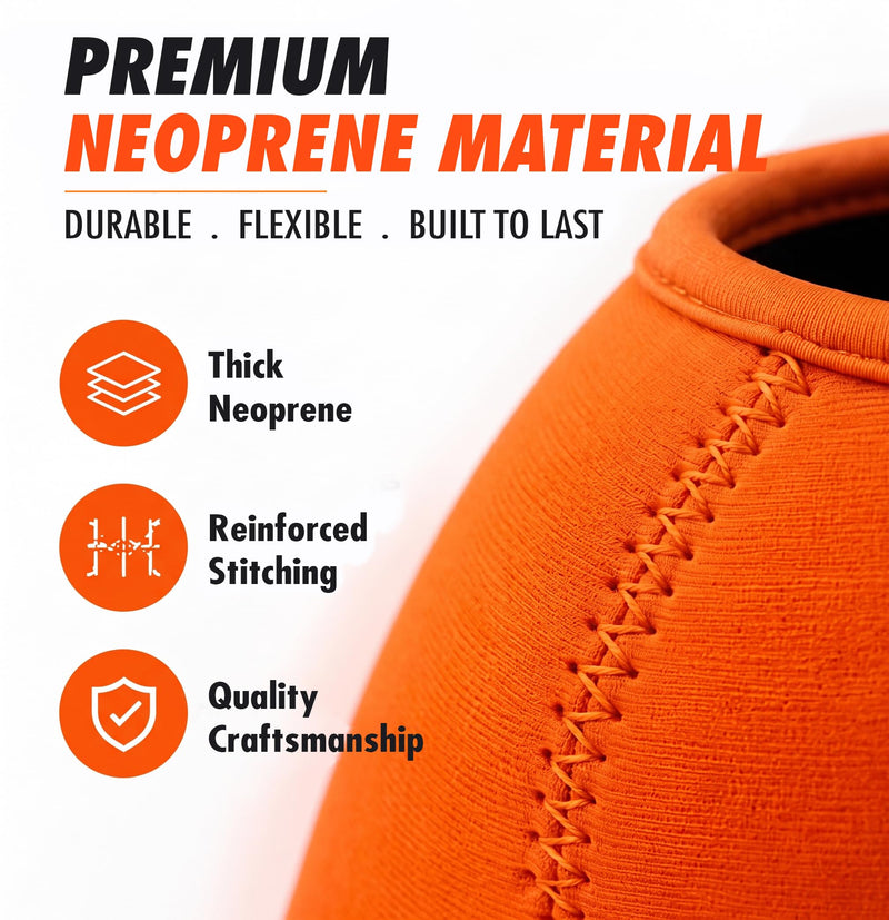 RV Water Softener Portable - 16,000 Grain, 3/4" GHT Fittings, Convenient Water Softener for RVs, Trailers, Boats, Mobile Car Washing, Pressure Washing Cover Orange Neoprene Cover