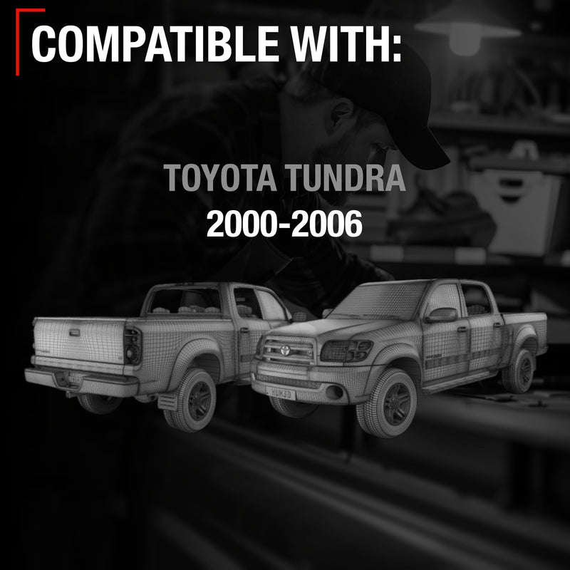 Tailgate Handle Assembly Replacement with Keyhole - Compatible with 2000-2006 Toyota Tundra - Tail Gate Handle Latch Textured Black - OEM 69090-0C030-C0, 69090-0C010, 80866, TO1915110 Standard - 3.32 x 5.11 x 3.32 inches