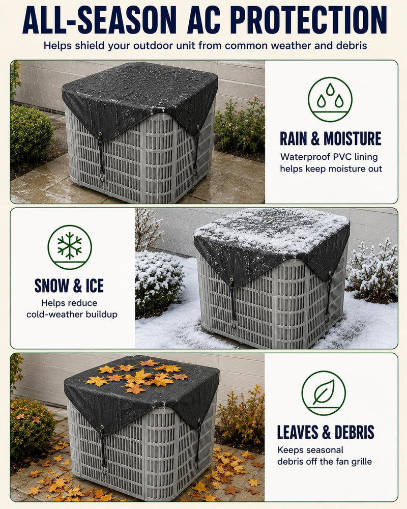 Durable Air Conditioner Cover for Outside, 600D Oxford AC Condenser Covers 36" x 36" 1