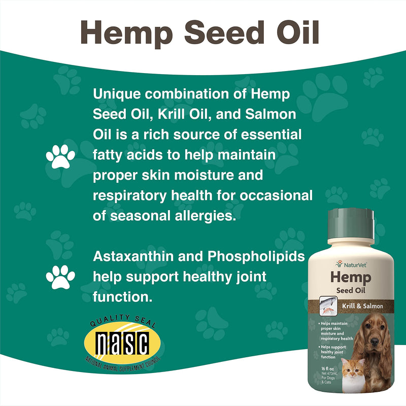 NaturVet Aller-911 Advanced Allergy Aid for Dogs, Cats - 70 Soft Chews Hemp Seed Oil Krill and Salmon, 16 oz. Liquid, Made in The USA with Globally Sourced Ingredients