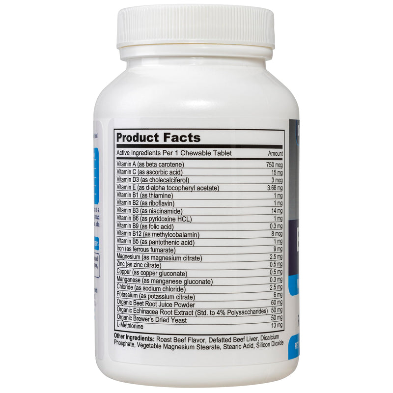 3in1 Blood Aid, Immunity & Energy for Dogs, Iron Supplement for Dogs, Helps Maintain Blood Health, Normal Red Cells Levels & Normal Clotting Function, 120 Tablets - PawsPlanet Australia