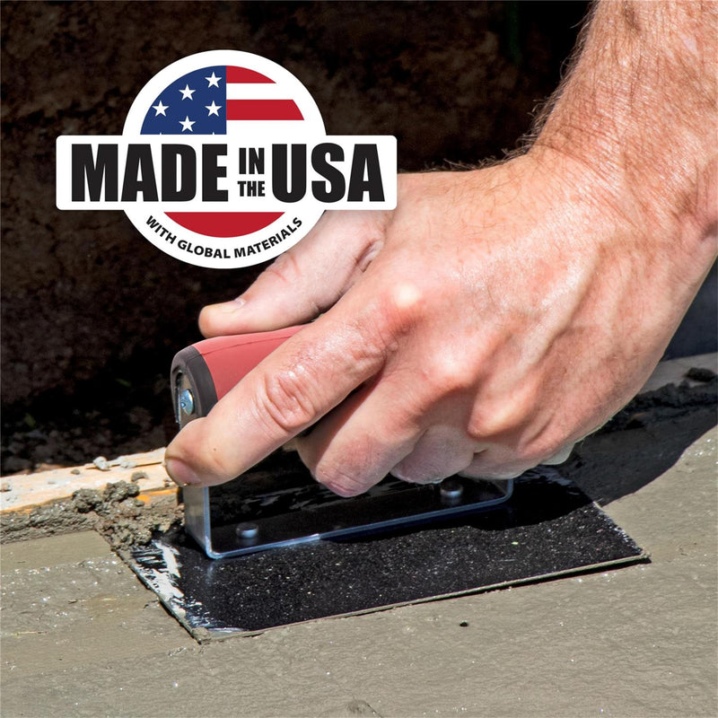 MARSHALLTOWN Straight Concrete Edger, 6 x 6 Blue Steel Blade, 5/8 Lip x 1/2 Radius, Made in The USA, 163BD 6 x 6 x 5/8 x 1/2