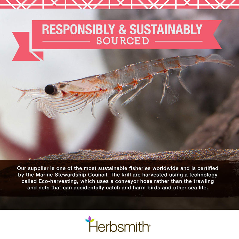 Herbsmith Pure Krill - Wild-Caught Antarctic Krill - Just 1 Ingredient - Astaxanthin for Dogs - Ready-to-Use Omega 3s – Alternative to Krill Oil for Dogs - 75g - PawsPlanet Australia