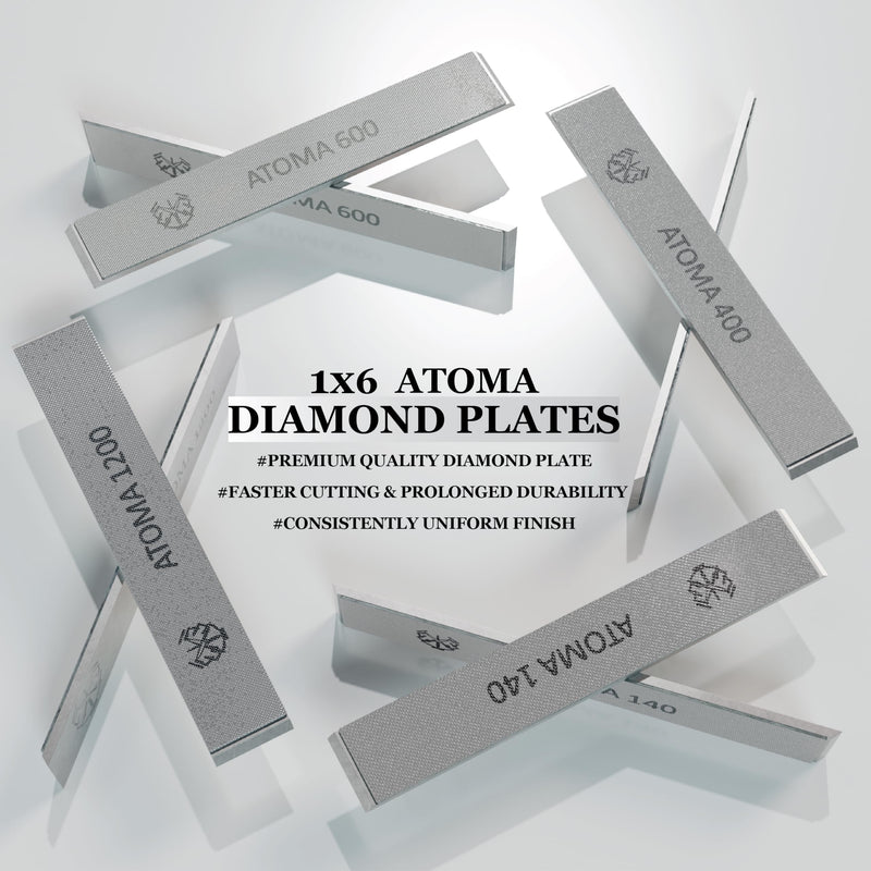 1x6 Atoma Diamond Plate 1200 Grit-Advanced diamond technology-for Edge Pro, Hapstone, and TSProf sharpeners