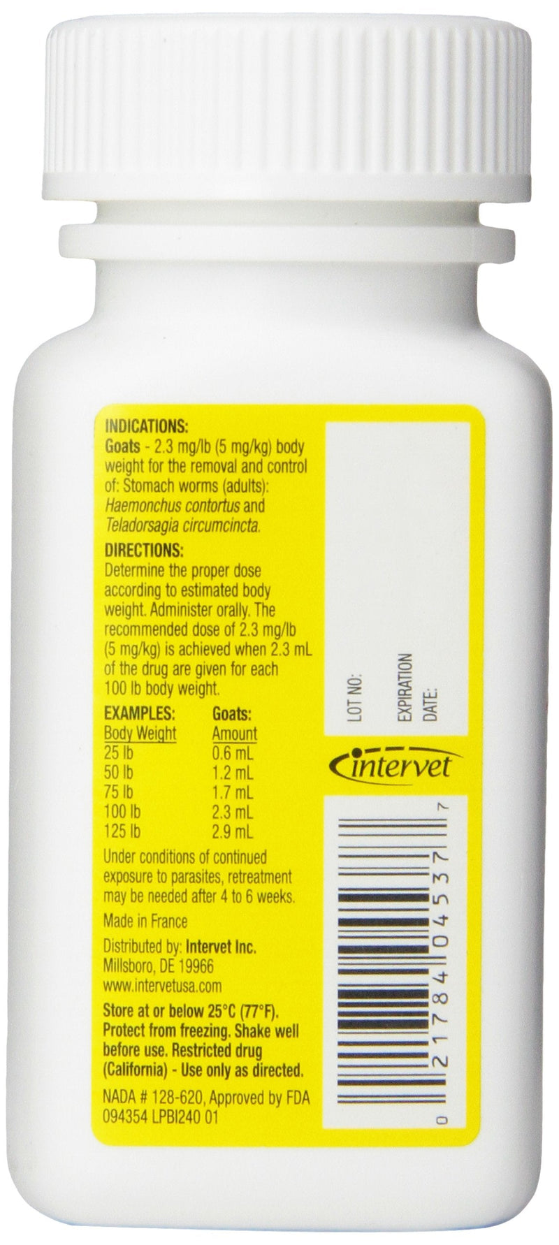 Merck Safeguard Goat Dewormer, 125ml - PawsPlanet Australia