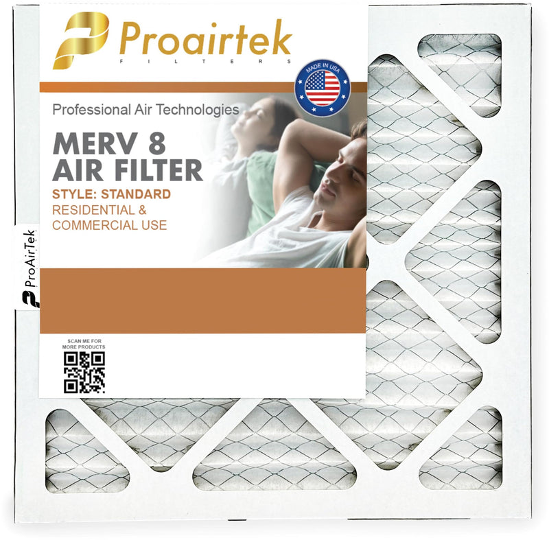 Proairtek AF14141M08SWH Model 14x14x1 Pack of 6 Air Filters, MERV 8; Ideal for Anyone Wanting Crisp Air in Their Home
