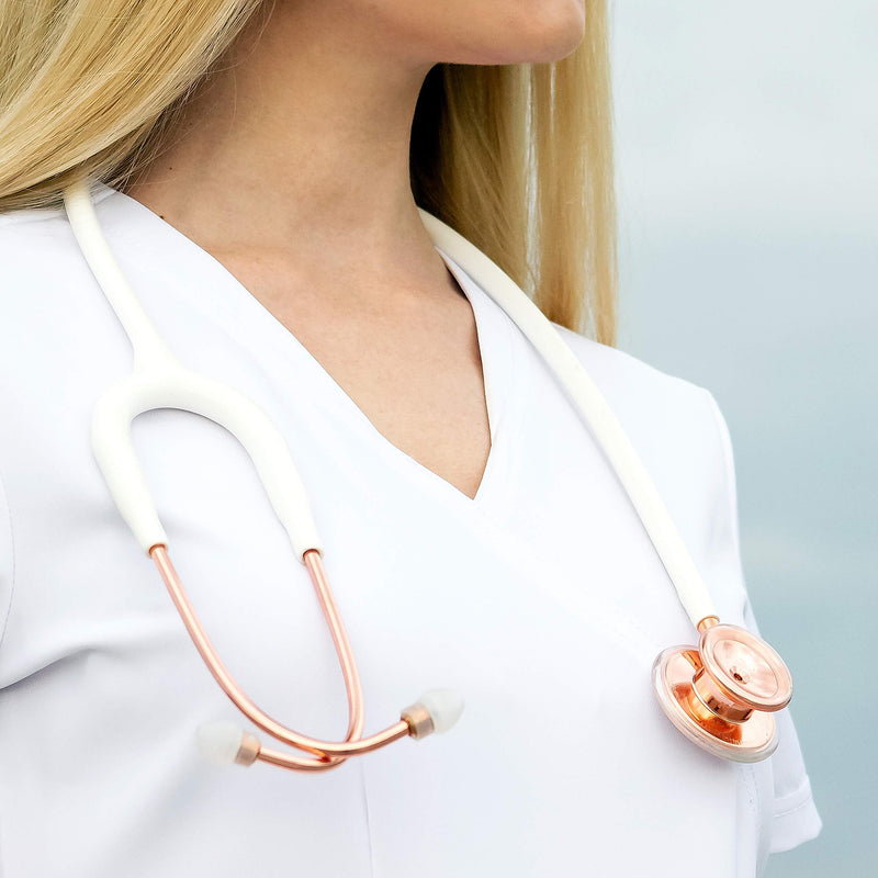 MDF Instruments, MD One Stainless Steel Stethoscope, Adult, Black Tube, Black Chestpieces-Headset, MDF777BO All Black