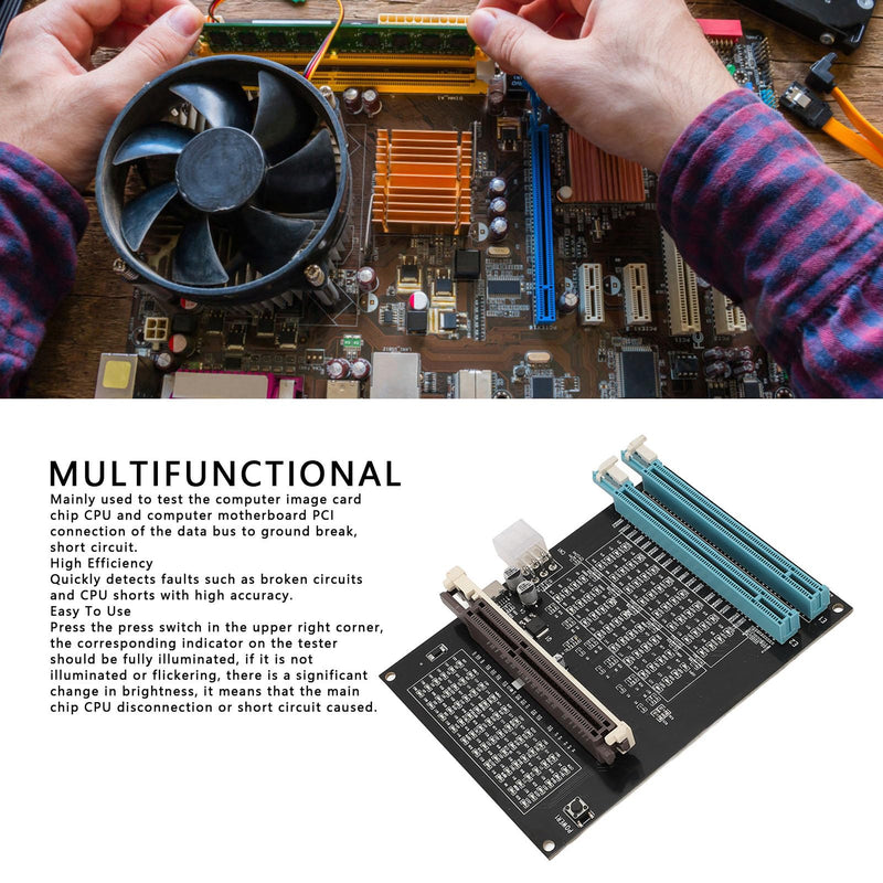 Graphics Card Diagnostic Analyzer Tester Light with AGP PCI E Purpose Display Video Graphics Card Tester for Detecting Faults