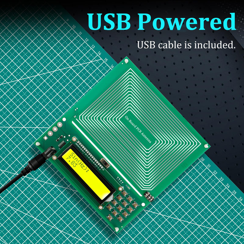 7.83Hz Schumann Wave Resonance Generator, Ultra-Low Frequency Pulse Generator, 0.01Hz~200000Hz Adjustable Sine Wave Resonance Generator, USB Powered Schumann Generator, USB Cable Included