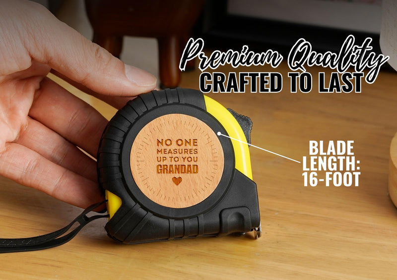 INNObeta Grandad Gifts Tool Set for Grandpa, 16-Foot Easy Read Retractable Tape Measure with Fractions for Father's Day, Birthday, Christmas