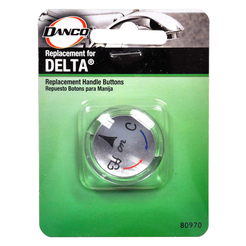 DANCO Snap In Index Button for Delta Single Handle Faucets, Clear (80970)