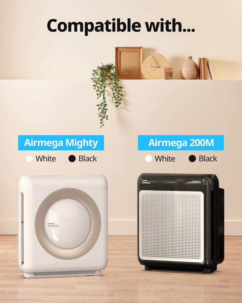 COWAY AP-1512HH & 200M Air Purifier Filter Replacement, Fresh Starter Pack, 2 Fresh Starter Deodorization Filters and 1 True HEPA Filter, 1 Pack, Black Fresh Starter Filter Set