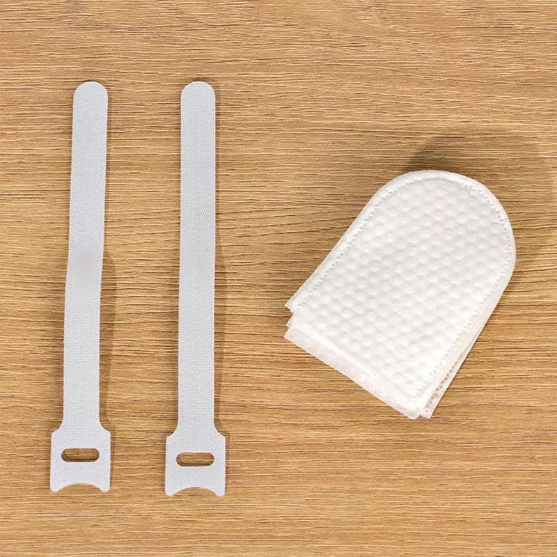 100PCS Faucet Filter Cotton Bag,High Density Faucet Filter Bag with 10 Ties,Splash Proof Cotton Pouch Kit, Tap Cartridge with Sediment Barrier for Kitchen, Home
