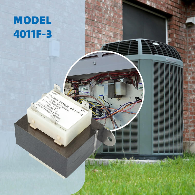 4011F-3 Trane Furnace Replacement 120V to 24V Transformer 40VA - Compatible with Furnaces/HVAC Equipment, 24 Volt Furnace Transformer, for HVAC Furnace Transformer 40VA