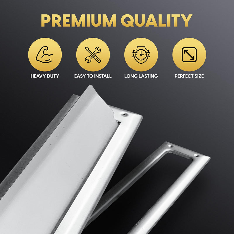 Solid Steel Satin Color with Spring Flap | Mail Slot Fits to Most Doors | Outer Size 10 Inches by 3 inches | Set with Front and Rear Piece and Screws Satin w/spring flap