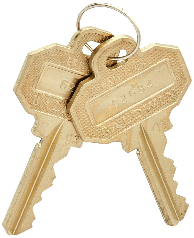 Baldwin Hardware 8031.003.KD12 Deadbolt Accessory Lifetime (PVD) Polished Brass