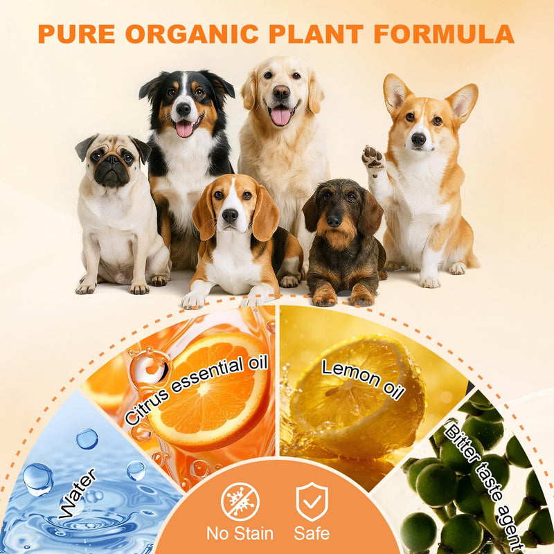 No Chew Spray for Dogs, Bitter Spray for Dogs to Stop Chewing & Licking, Natural Ingredients, Stop Destructive Behavior, Effectively Protect The Safety of Furniture,Plant,Shoes(120ml) 120ML