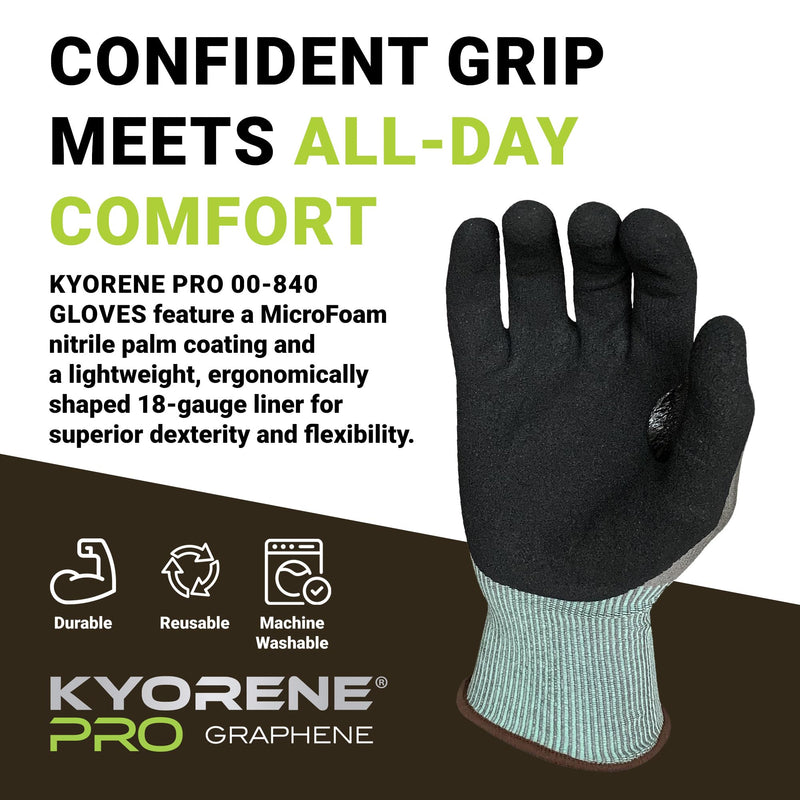 Armor Guys Cut Resistant Work Gloves Kyorene Pro Graphene 00-840 - ANSI Cut Level A4, Touchscreen Compatible, Large, 3 pairs 3 Pairs (Large)