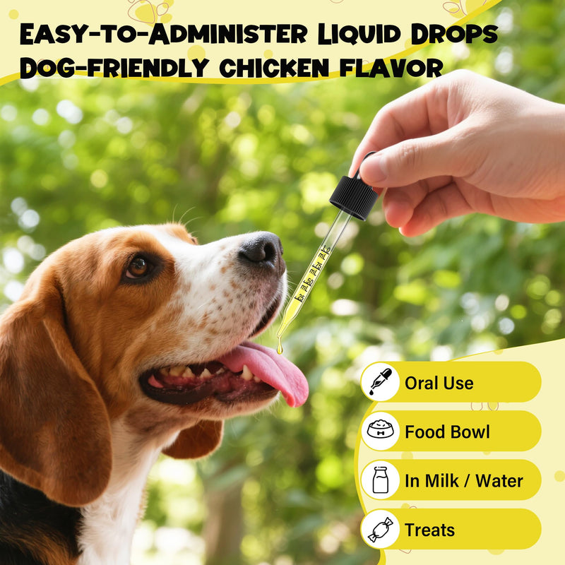 Advanced Vision Formula for Dogs – Liquid Formula with DHA, Lutein & Astaxanthin – Helps Maintain Clear, Healthy Eyes & Vision – 2 oz (60 mL) Oral Drops