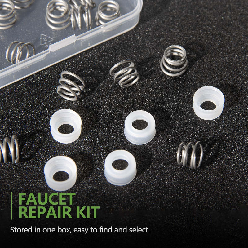 30Pcs RP4993 Faucet Repair Kit, RP4993 Silicone Replacement Seats and 316 Stainless Steel Springs, Faucet Parts 30