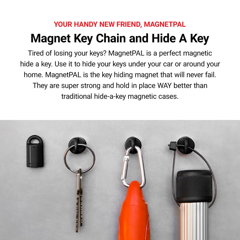 MagnetPAL Hide-A-Key, Magnetic Spare Key Hider With Most Powerful Magnet, For Cars, Trucks, SUVs