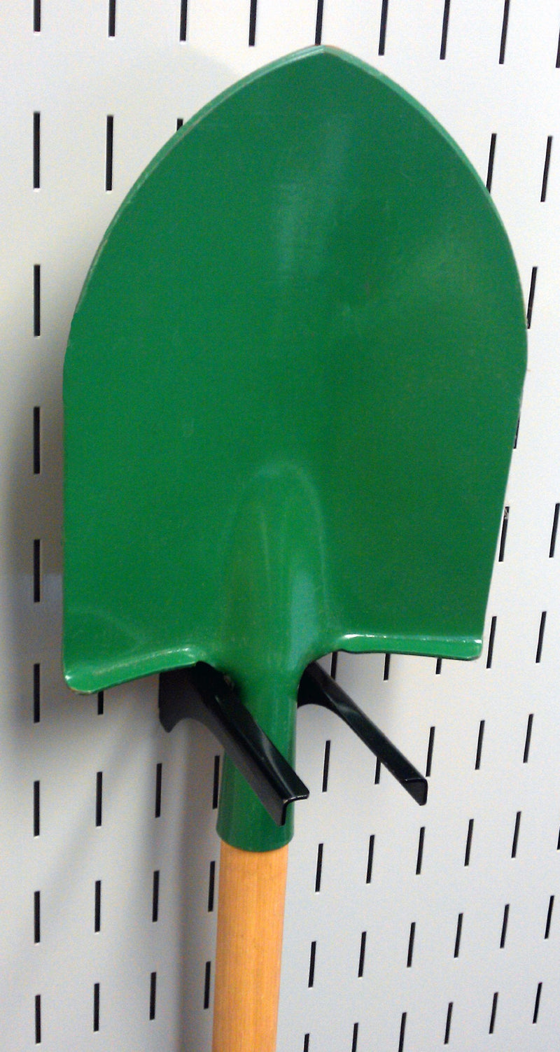 Wall Control Black Metal Pegboard Hook for Tool Board - 1-1/4in Handle, 4in Deep, 35lbs Capacity 1 Count (Pack of 1)