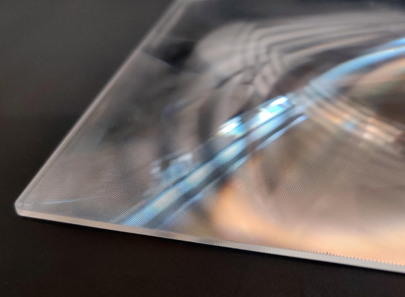 Fresnel Lens Magnifier, 200x200mm, Focal Length 210mm, Acrylic Lens (not Glass), for Physics Classroom, Solar Heating, Magnifiying, Fire Starter. (Focal Length 210mm)