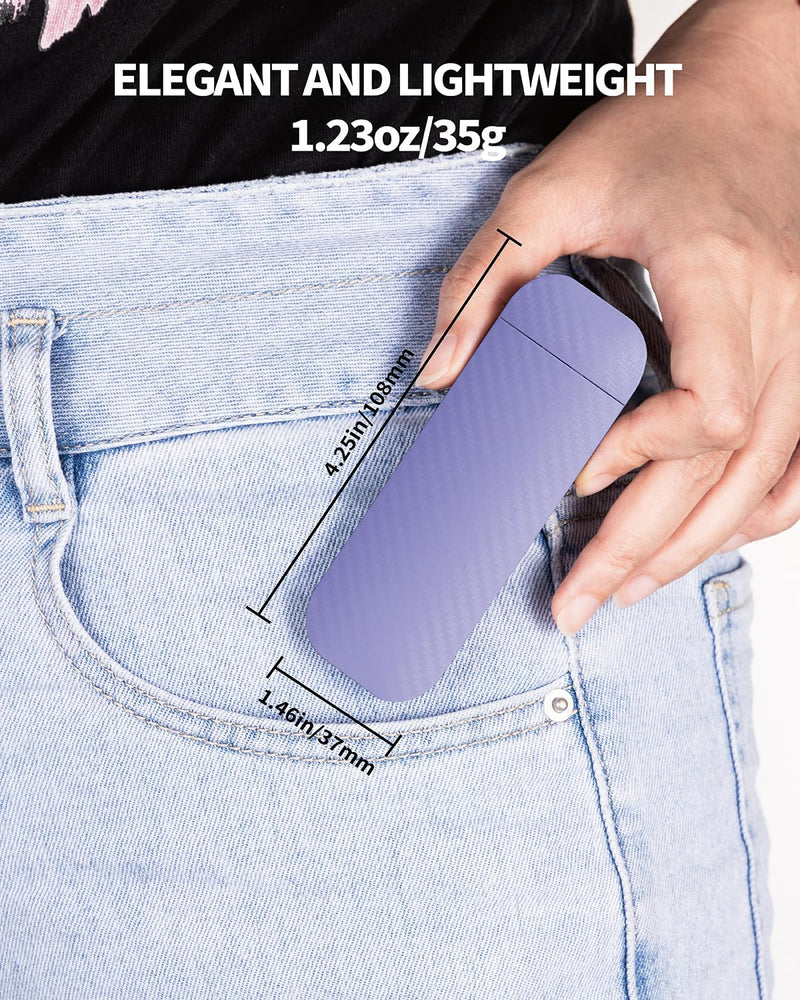 Reading Book Light, Clip on Reading Light, Rechargeable Reading Light, Book Lights for Reading at Night in Bed, Reading Lights for Books in Bed, Book Reading Light Clip, Romantic Purple