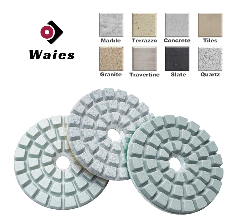 11 PCS 2 Inch Diamond Polishing Pads Kit Wet/Dry 50-10000 Grit for Concrete Stone Edge Granite Tile Marble Rock Countertop Quartz for Drill Grinder Polisher - NewNest Australia