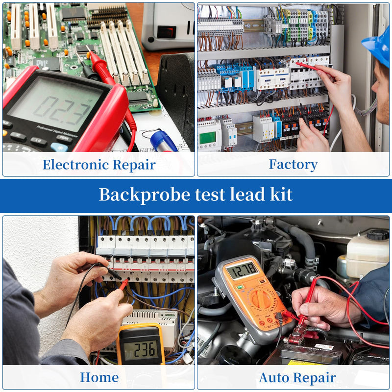 27-Piece Multimeter Test Leads Probes kit，multimeter Probes,Multimeter Leads Test Tweezers with，Alligator Clips with Wires，Volt Meter Leads Test Probes，multimeter Leads kit,2026 Spring Gifts for Men,