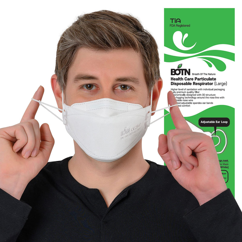 BOTN Large White KF94 Breathable Safety Mask