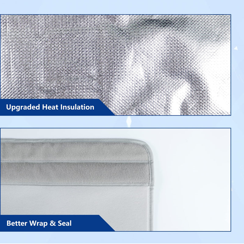 Portable Air Conditioner Hose Cover Wrap for 5" & 5.9" Diameter Exhaust Hoses Tube, Insulated AC Hose Duct Vent Cover Sleeve, Gray