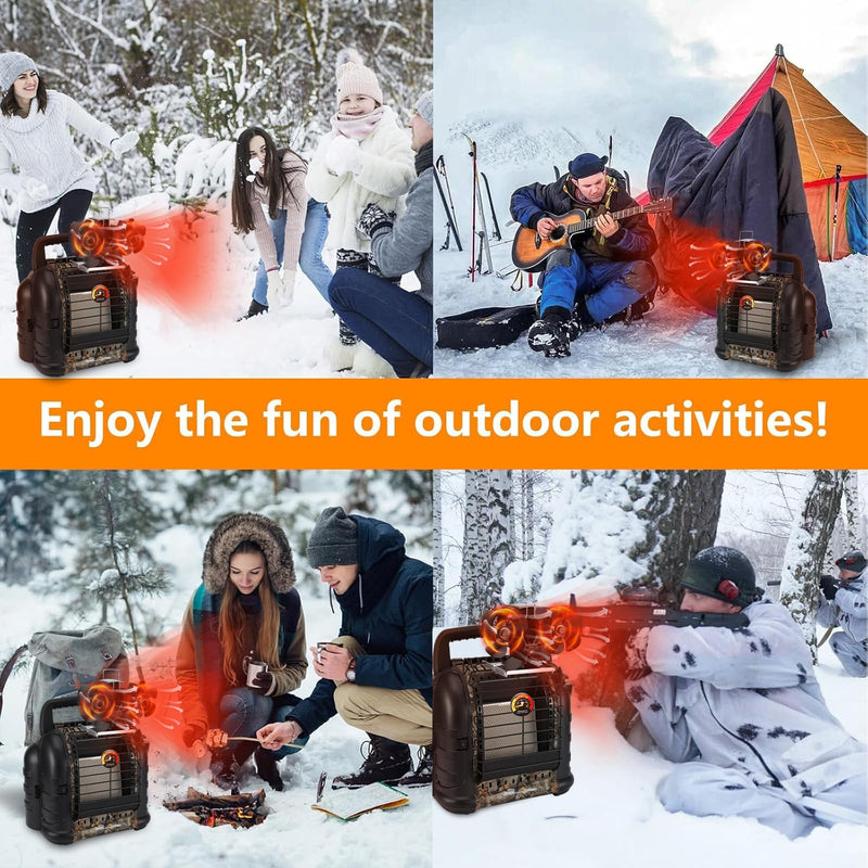 Wood Stove Fan Compatible for Buddy Heater, 10 Blades Heat Powered Fireplace Fan with Bracket Compatible for Heaters, Camping Outdoor Indoor Use，Non Electric Large 10 Blades with Bracket
